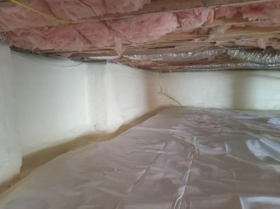Crawl space encapsulation with closed-cell spray foam for Spray Foam Roofing in Golden Valley